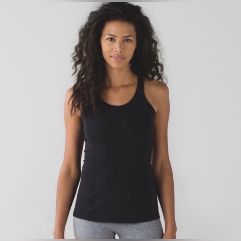 Lululemon Enhearten Tank in Black Size 4 Yoga Active Workout